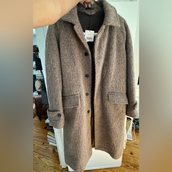 NWT ZARA oversized wool blend long coat! - Picture 3 of 6